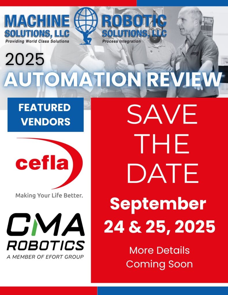 Save the Date for Robotic Solutions & Machine Solutions 2025 Automation Review.